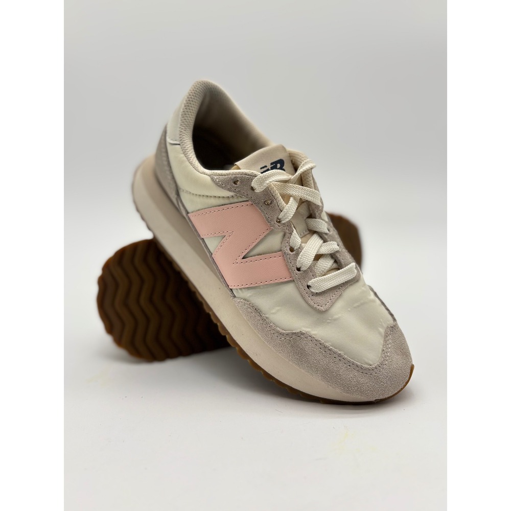 New Balance 237 Sea Salt Pink Suede Nylon Sneakers WS237GA Womens 6